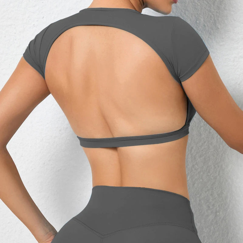 BacklessGlow Crop Top