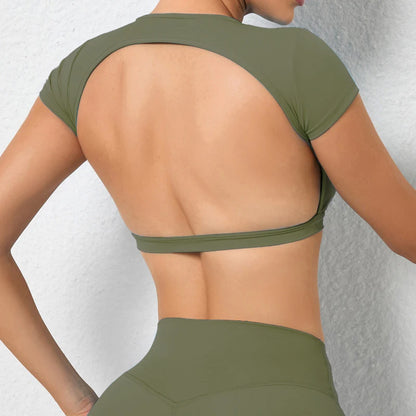 BacklessGlow Crop Top